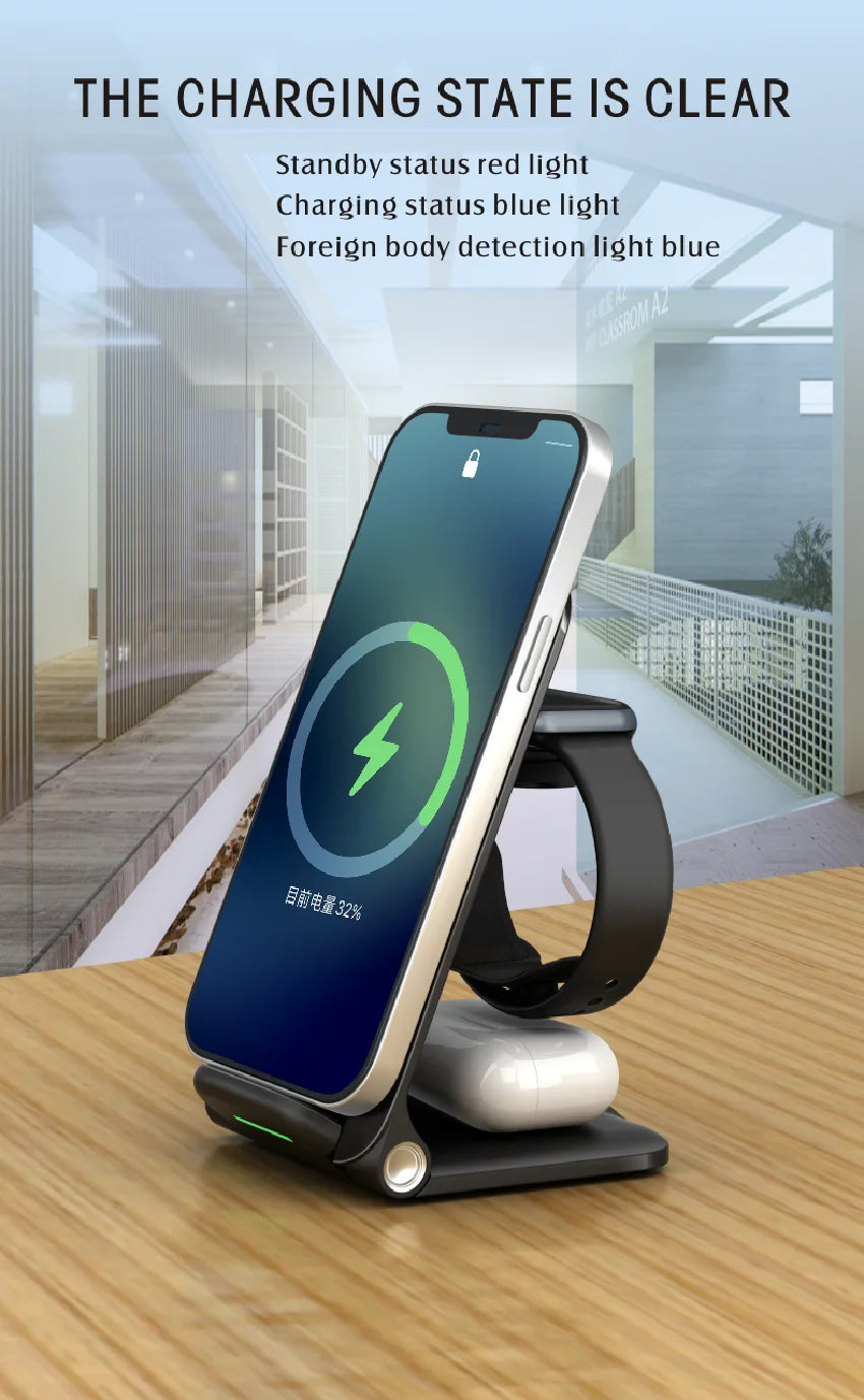 4 in 1 Foldable Wireless Charger