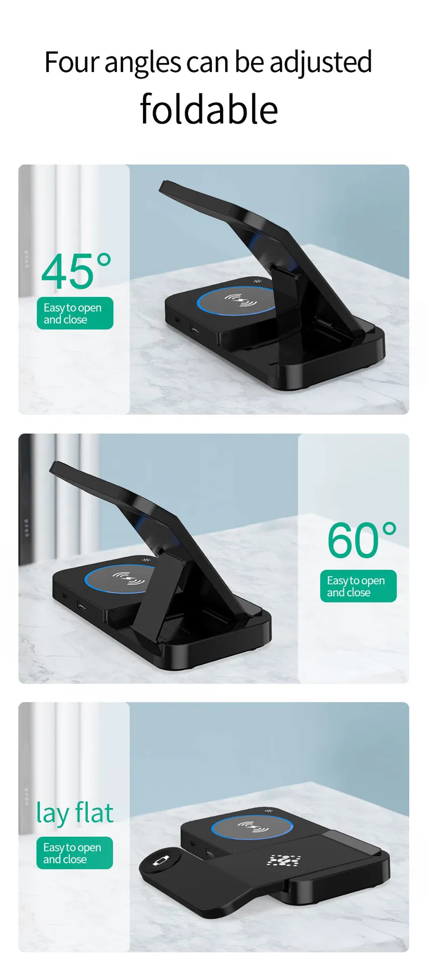 4 in 1 Foldable Wireless Charger