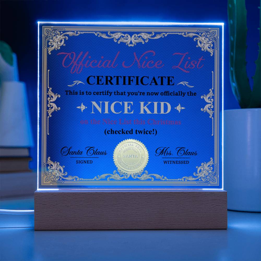 Christmas Nice List
