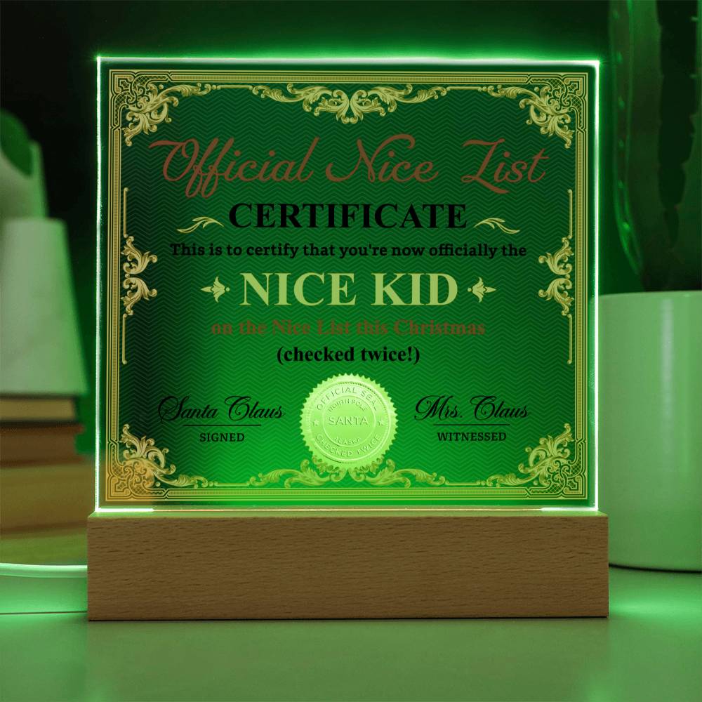 Christmas Nice List